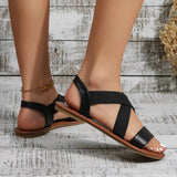 Gaïa - sandale plate en cuir