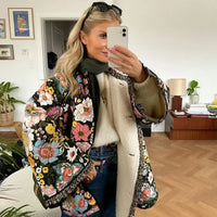 Dahlia - veste patchwork vintage matelassée