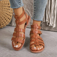Mélodie - sandale plate en cuir