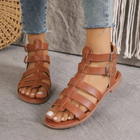 Mélodie - sandale plate en cuir