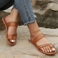 Elyse - sandale plate en cuir
