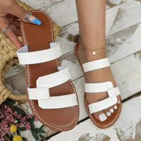 Céleste - sandale plate en cuir