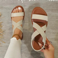 Gaïa - sandale plate en cuir