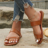 Elyse - sandale plate en cuir