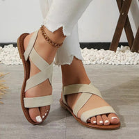 Gaïa - sandale plate en cuir