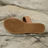Elyse - sandale plate en cuir