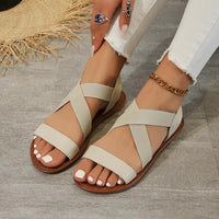 Gaïa - sandale plate en cuir