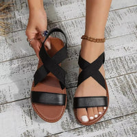 Gaïa - sandale plate en cuir