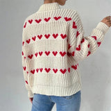 Keur - Pull coeur en grosse maille