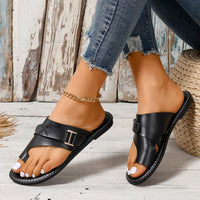 Sélène - sandale plate en cuir