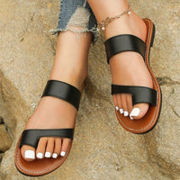 Elyse - sandale plate en cuir