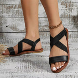 Gaïa - sandale plate en cuir