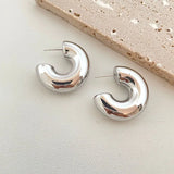 Boucles d'oreilles Or/Argent - Polish