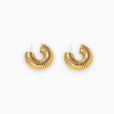 Boucles d'oreilles Or/Argent - Lacé