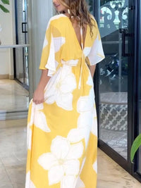 Plumeria - Robe longue florale